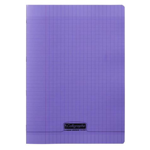 Cahier piqué 8000 POLYPRO A4 48 pages grands carreaux 90 g - Violet