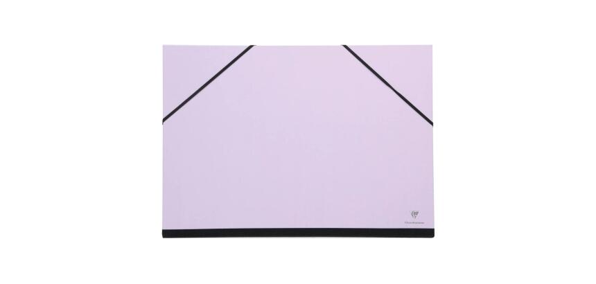 Carton à dessin Couleur à élastiques 28x38cm - Lilas