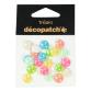 Sachet 24 cabochons 1cm - pastel - Assortiment pastel