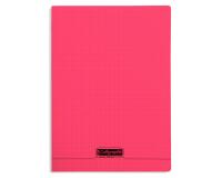 Cahier piqué 8000 POLYPRO 24x32 cm 96 pages petits carreaux 90 g - Rouge
