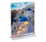 Porte-visuel droit vertical A5 - Cristal