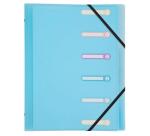 Clasificadores con 3 solapas ventanas troqueladas Chromaline Pastel - Tamaño: 25x32 cm para: A4 - Colores surtidos