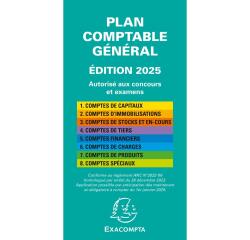 Plan comptable général avec couverture plastique 17,5x9cm
