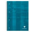 Bind'O Block cahier reliure intégrale A4+ 160 pages détachables perforées 4 trous grands carreaux + cadre en-tête 4 couleurs de bandes - Assortis