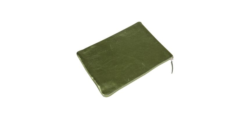 CUIRISÉ Pochette Plate Universelle 23x32 cm - Vert