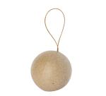 Sachet de 6 boules avec cordon doré 6cm - Kraft