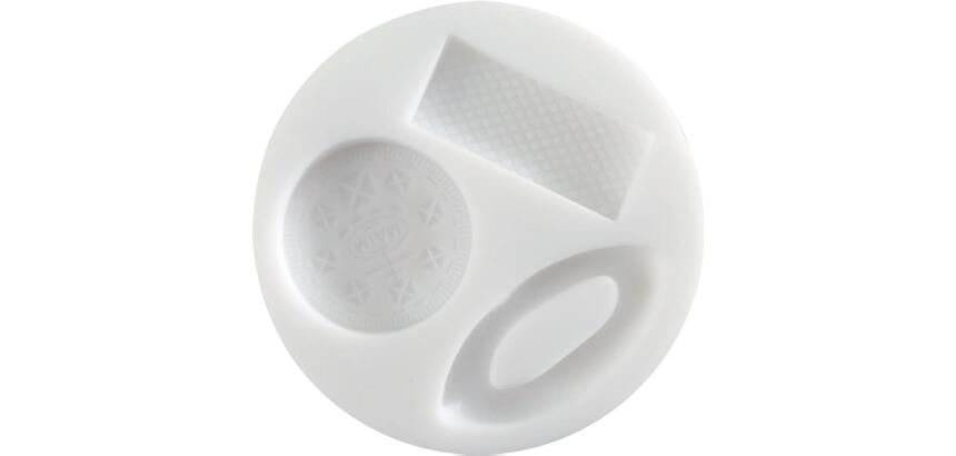 Cernit moule en silicone Biscuits - Blanc