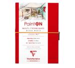 Paint'ON carnet cousu 32F A5 250g - Rouge