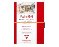Paint'ON carnet cousu 32F A5 250g - Rouge