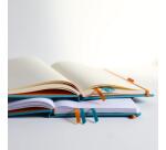 Rhodiarama Goalbook rembordé rigide A5 240 pages dot papier ivoire 90g - Turquoise