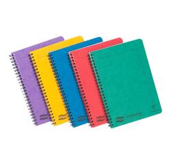 Notemaker Europa cahier reliure intégrale A5 120 pages détachables ligné - Assortiment A
