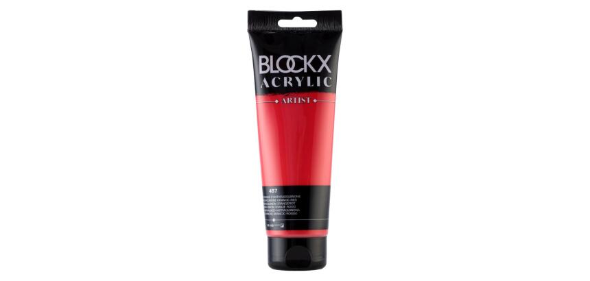 Peinture acrylique fine tube 250ml - Rouge orangé d'anthraquinone
