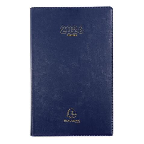 Agenda de bureau Carré Travers Barbara 13,5 x 21 cm Journalier Janvier à décembre 2026 - Couleurs assorties