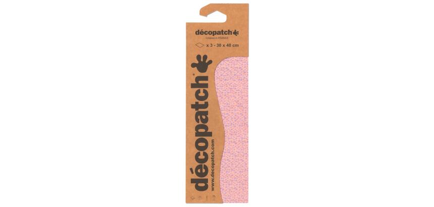Pochette 3 Feuilles Identiques Ref 840 - Rose