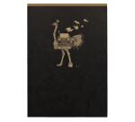 Bloc entoilé en-tête Flying Spirit Black A5 140 pages détachables ligné motifs assortis papier ivoire 90g - Noir