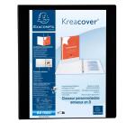 Classeur PP personnalisable Kreacover - 4 anneaux en D 25mm - A4 maxi