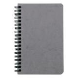 Carnet reliure intégrale à pochettes Age Bag 11x17cm 120 pages détachables ligné - Gris