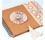 Album à personnaliser de 40 feuilles 200g/m2 au format 32x24cm - Kraft