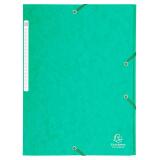 Chemise à élastiques Maxi capacity carte lustrée 425gm2 - A4 - Vert