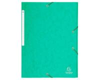 Chemise à élastiques Maxi capacity carte lustrée 425gm2 - A4 - Vert