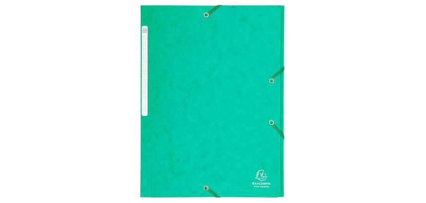 Folder 3 Flap Elastic A4 Max Cap L Grn - Green
