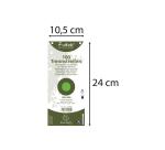 Paquet 100 fiches intercalaires horizontales unies perforées Forever - 105x240mm