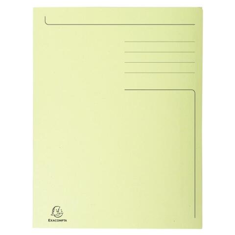 Subcarpetas 3 solapas Forever® impresas 280 g/m2 Exacompta Folio - Amarillo