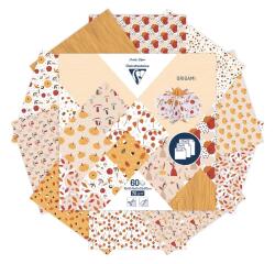 ORIGAMI, Pochette de 60 feuilles 70g/m2 3 formats - Automne - Multicolore