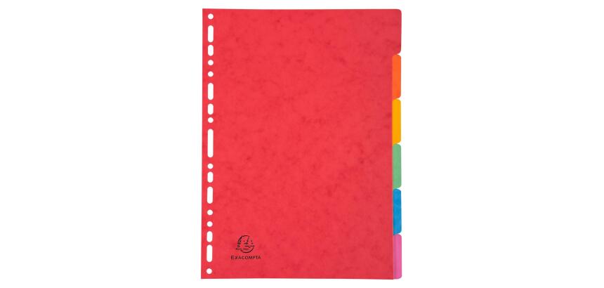 Separadores Cartulina lustrada rígida 5/10º - 400 g/m 2 - Colores surtidos