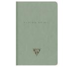 Flying Spirit piqûre textile 9x14cm 96 pages ligné motifs assortis papier ivoire 90g - Vert de gris