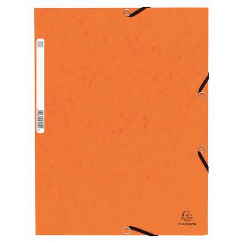 Cartella 3 lembi con elastici cartoncino lustré 355g/mq - A4