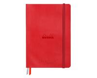 Rhodiarama Goalbook Creation rembordé rigide A5 100p papier lavis technique blanc uni 200g avec élastique - Coquelicot