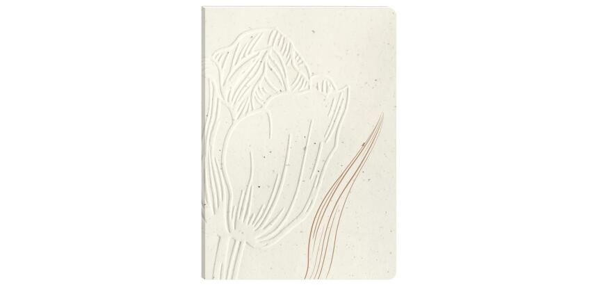Tulip paper, Carnet brochure souple A6 10,5x14,8 cm, 128 pages, uni