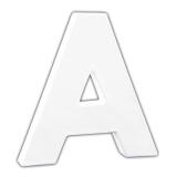 Petite lettre A 12cm - Blanc