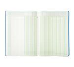 Piqûre 29,7x21cm à tête paresseuse 10 colonnes sur 2 pages - 34 lignes - 80 pages - Couleurs assorties