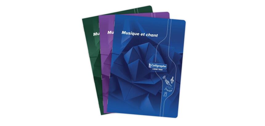 Musique & Chant piqué 7000 A4 48 pages grands carreaux/portées 70 g - Assortis
