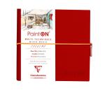 PaintON carnet cousu 32F 19x19cm 250g - Rouge