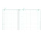 Registre 32x27cm Enregistrement du courrier 26 lignes 200 pages - Bleu