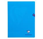 Cahier piqué Mimesys 24x32cm 96 pages grands carreaux couverture polypropylène Couleur aléatoire - Assortis