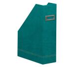 Rhodiarama porte-revues simili cuir italien 10x25x31 cm - Paon