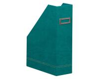 Rhodiarama porte-revues simili cuir italien 10x25x31 cm - Paon