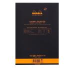 Bloc agrafé Rhodia le R N°16 14,8x21 cm 70 feuillets ligné 90g - Noir