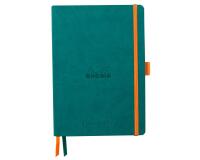 Rhodiarama Goalbook souple A5 240 pages dot papier ivoire 90g - Paon