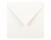 25 enveloppes 165x165mm, Vergé de France doublées gommées