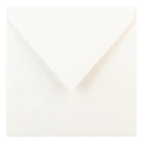 25 enveloppes 165x165mm, Vergé de France doublées gommées
