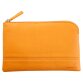 Rhodiarama pochette zippée en simili cuir - taille S (11x17 cm) - Orange