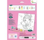 Graffy Paint, Princesse, 20x20 cm - Rose