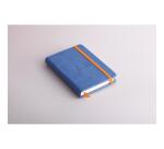 Rhodiarama carnet rigide A6 96 feuilles unies papier ivoire 90 g fermeture élastique. - Saphir