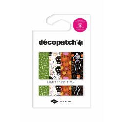 Assort. 4 papiers Foil Squelettes - Multicolore