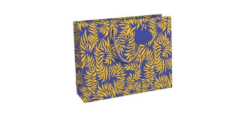 Liwa, kraft, sac shopping 37,3x11,8x27,5 cm - Bleu
